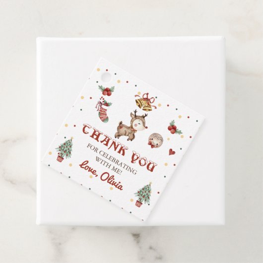 トナリークリスマスウィンター誕生日メッセージカード フェイバータグ (インサイチュ)