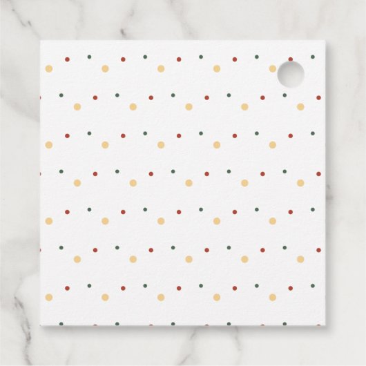 トナリークリスマスウィンター誕生日メッセージカード フェイバータグ (裏面)