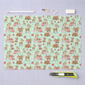 トナリークリスマスギフトオーナメントスノーフレークグリーン 薄葉紙 (クラフト)