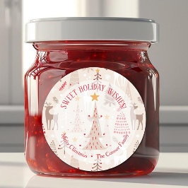 トナリークリスマスツリーズホームメイドホリデイベーキング ラウンドシール