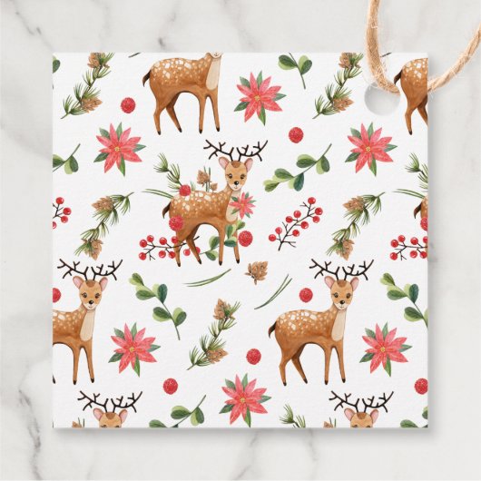 トナリークリスマスベビーシャワーメッセージカード フェイバータグ (裏面)