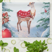トナリークリスマスホリデーキッチンタオル キッチンタオル (折り畳み)