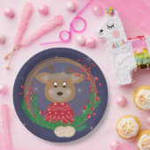 トナリークリスマスポートレート紙プレート ペーパープレート (パーティー)