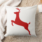 トナリージャンプクリスマスレッドシルエットTシャツ クッション (ブランケット)