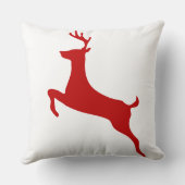 トナリージャンプクリスマスレッドシルエットTシャツ クッション (裏面)