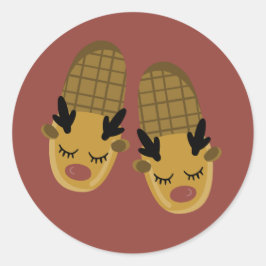 トナリースリッパーズホリデーステッカー ラウンドシール