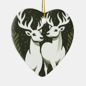 トナリーラブカップルギフトクリスマスツリーオーナメント セラミックオーナメント (右)