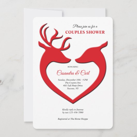 トナリーラブブライダルシャワー招待 招待状 (正面)