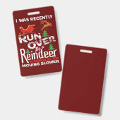 トナ得走イのクリスマスに来たおばあちゃん バッジ (正面＆裏面)