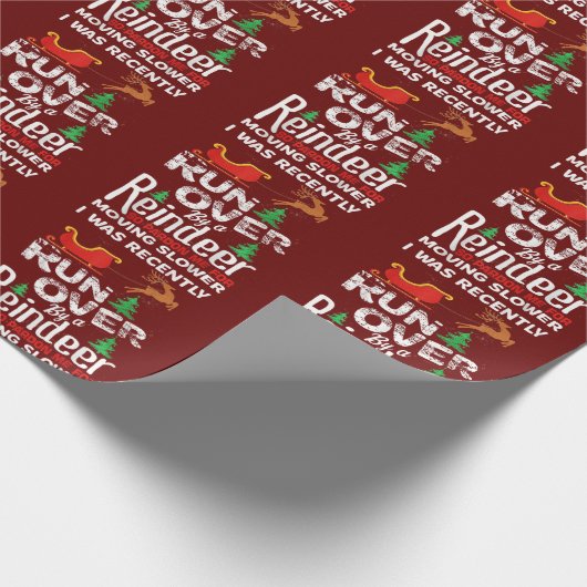 トナ得走イのクリスマスに来たおばあちゃん ラッピングペーパー (角)