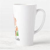 トナ自然ード可愛いキツネ花付きラテカップ カフェラテマグ (右)