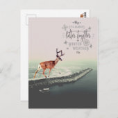 トナ風変わりカイ・ホリデー引用文のコラージュ ポストカード (正面/裏面)