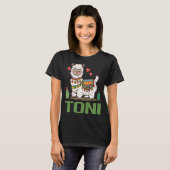 トニという名前にぴったりなアルパカ Tシャツ (正面フル)