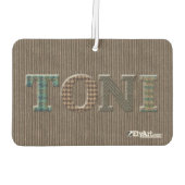 トニオックスフォードツイードデザイン カーエアーフレッシュナー (裏面)