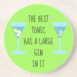 トニックは大きなジンが入っている – 緑 コースター