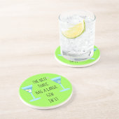 トニックは大きなジンが入っている – 緑 コースター (側面)