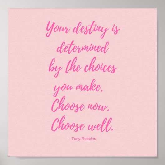 トニー感動的ロビンズ引用文ポスター ポスター (正面)