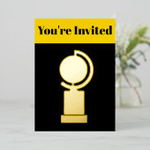 トニー賞プレイビルインスパイア招待状 箔招待状 (立ち正面)