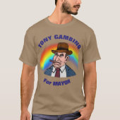 トニー・ガンビノ氏，市長に Tシャツ (正面)