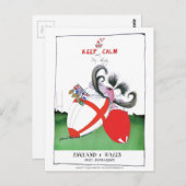 トニー・フェルナンデスのイングランドvウェールズのラグビーボール ポストカード (正面/裏面)