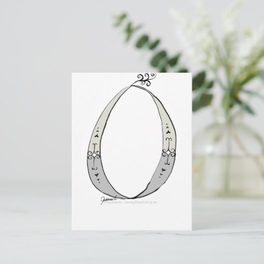 トニー・フェルナンデスのデザインによるマジカルレターO ポストカード (スタンド正面)