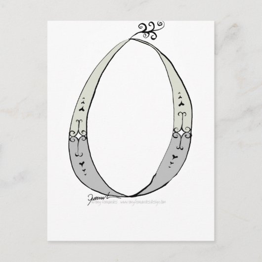 トニー・フェルナンデスのデザインによるマジカルレターO ポストカード (正面)