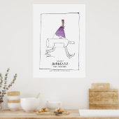 トニー・フェルナンデスのボルドー・ワインマン ポスター (キッチン)