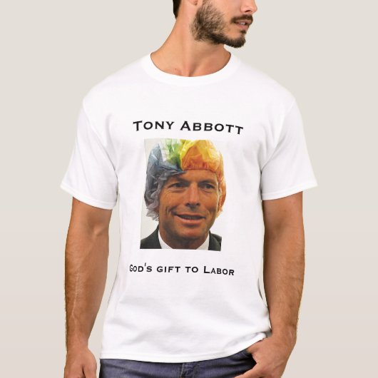 トニーAbbottの労働する神のギフト Tシャツ (正面)