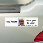 トニーAbbottの神のギフト バンパーステッカー (車上)