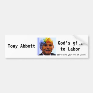 トニーAbbottの神のギフト バンパーステッカー