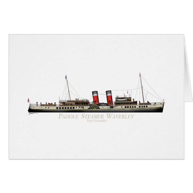 トニーFernandes著外輪汽船Waverley (正面横)