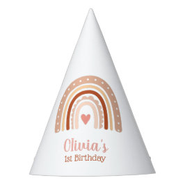 トネ自然ボホレインボーガールズファースト誕生日 パーティーハット