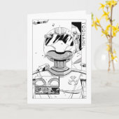 トノナミTOM 5 & SARA漫画スタイルバンパー カード (黄色い花)