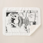 トノナミTOM 5 & SARA漫画スタイルバンパー シェルパブランケット (正面(横))