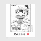 トノナミTOM 5 & SARA漫画スタイルバンパー シール (シート)