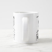 トノナミTOM 5 & SARA漫画スタイルバンパー ジャンボコーヒーマグカップ (裏面)