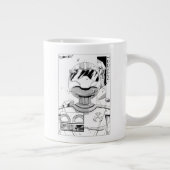 トノナミTOM 5 & SARA漫画スタイルバンパー ジャンボコーヒーマグカップ (右)