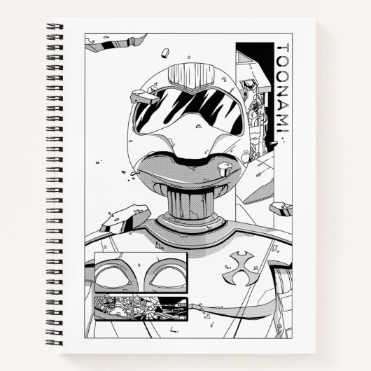 トノナミTOM 5 & SARA漫画スタイルバンパー ノートブック (正面)