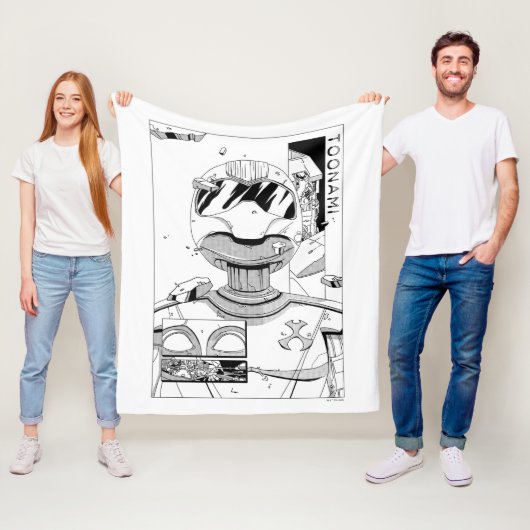 トノナミTOM 5 & SARA漫画スタイルバンパー フリースブランケット (インサイチュ)