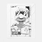 トノナミTOM 5 & SARA漫画スタイルバンパー フリースブランケット (正面)