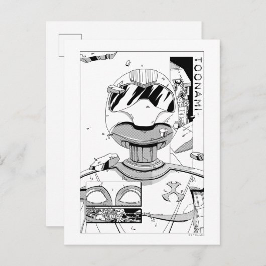 トノナミTOM 5 & SARA漫画スタイルバンパー ポストカード (正面/裏面)