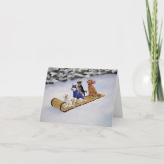 トバガンテールのノートカード サンキューカード