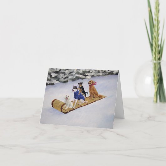 トバガンテールのノートカード サンキューカード (正面)