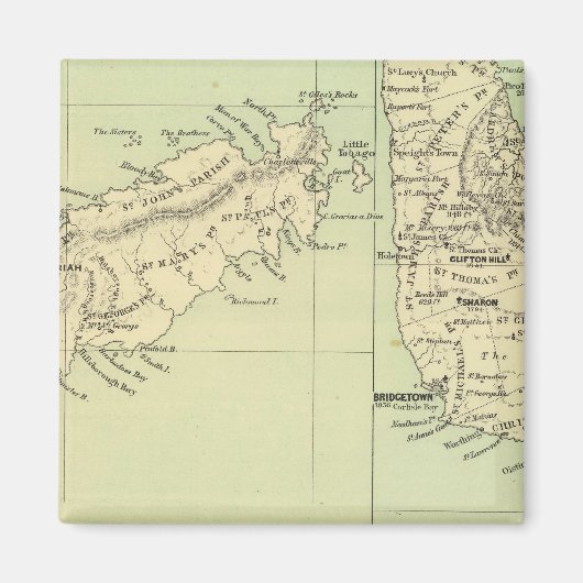 トバゴバルバドス マグネット (正面)