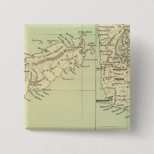 トバゴバルバドス 缶バッジ (正面)