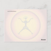 トバル初期のマンサ白熱［赤熱］光を放つンデザイン ポストカード (裏面)