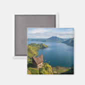 トバ湖 スマトラ島 インドネシア 火山の風景 マグネット (正面/裏面)