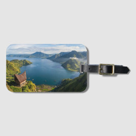 トバ湖 スマトラ島 インドネシア 火山の風景 ラゲッジタグ