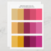 トパズガーネットコーラルバラジュエル結婚トーンズカラー (正面/裏面)