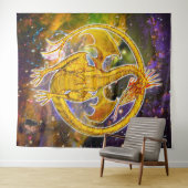 トパズコズミックドラゴン タペストリー (インサイチュ(横))